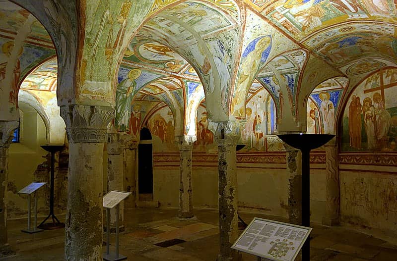 The frescos crypt of the Aquileia's Basilica The frescos crypt of the Aquileia's Basilica